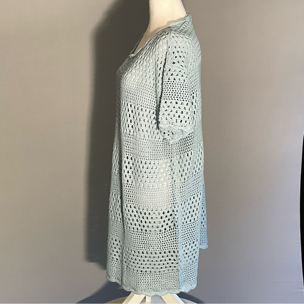 ANRABESS Crochet Swim Cover-Up Dress Blue Size L NWT - Picture 11 of 16